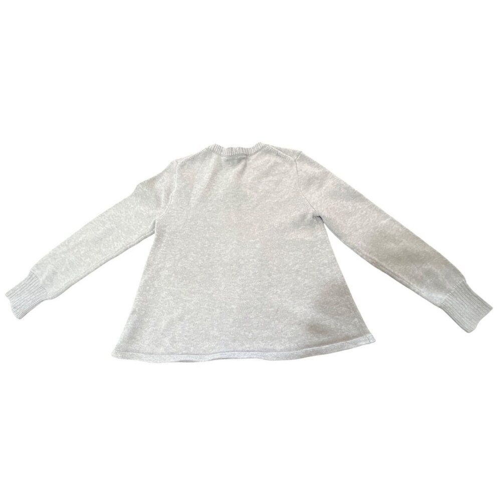 Polo Ralph Lauren Girls Knit Sweater New York City Embroidered Girl Gray Size 7 - Picture 4 of 8